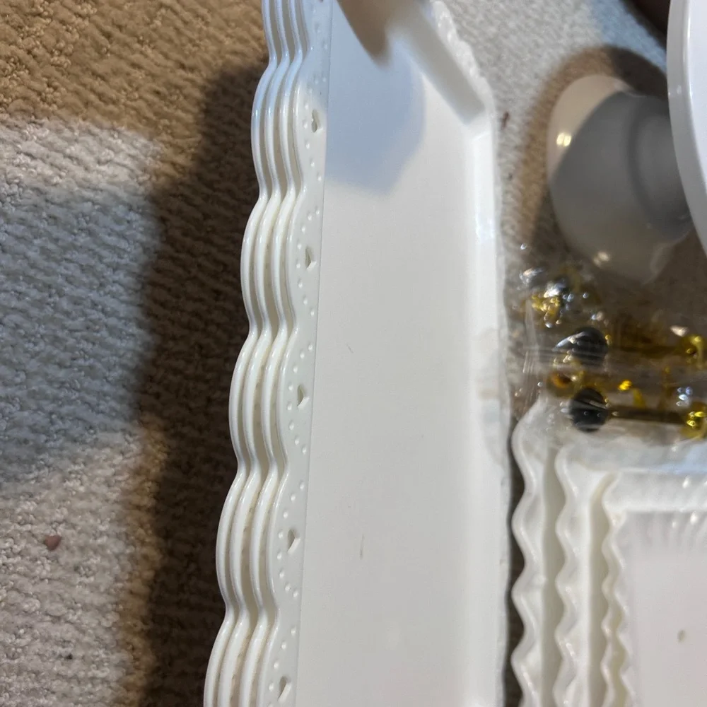 Elegant White Serving Platter Set - Picture 4 of 8